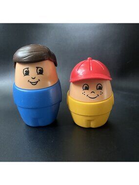Step 2 Jumbo Chunky People Figure Toddle Tots Vintage 1990s Boy and Man